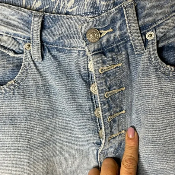 Free People Blossom Rigid High Rise Skinny Ankle Jeans Sz 28 - Picture 5 of 7